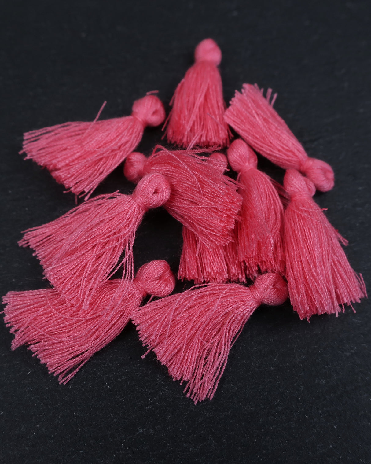 Mini Pink Tassels • 10 pack