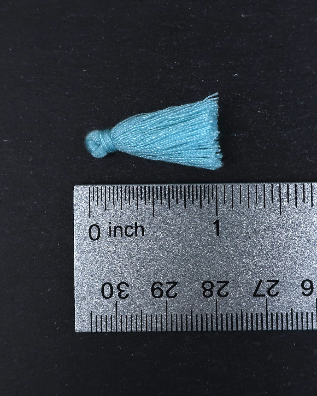 Mini Light Blue Tassels • 10 pack