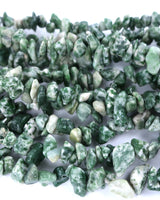 Medium Tree Agate Chip Beads · 30" strand