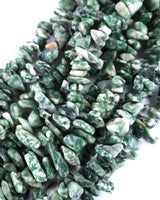 Medium Tree Agate Chip Beads · 30" strand