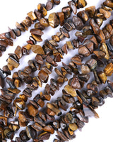Medium Tigers Eye Chip Beads · 30" strand