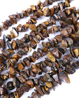 Medium Tigers Eye Chip Beads · 30" strand