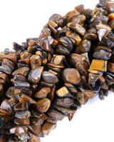 Medium Tigers Eye Chip Beads · 30" strand