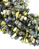 Medium Yellow Turquoise Chip Beads · 30" strand