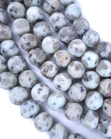 10mm · Frosted · Kiwi Jasper · Round Beads · 15" full strand