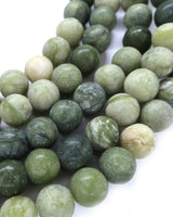 10mm · Frosted · Taiwan Jade · Round Beads · 15" full strand