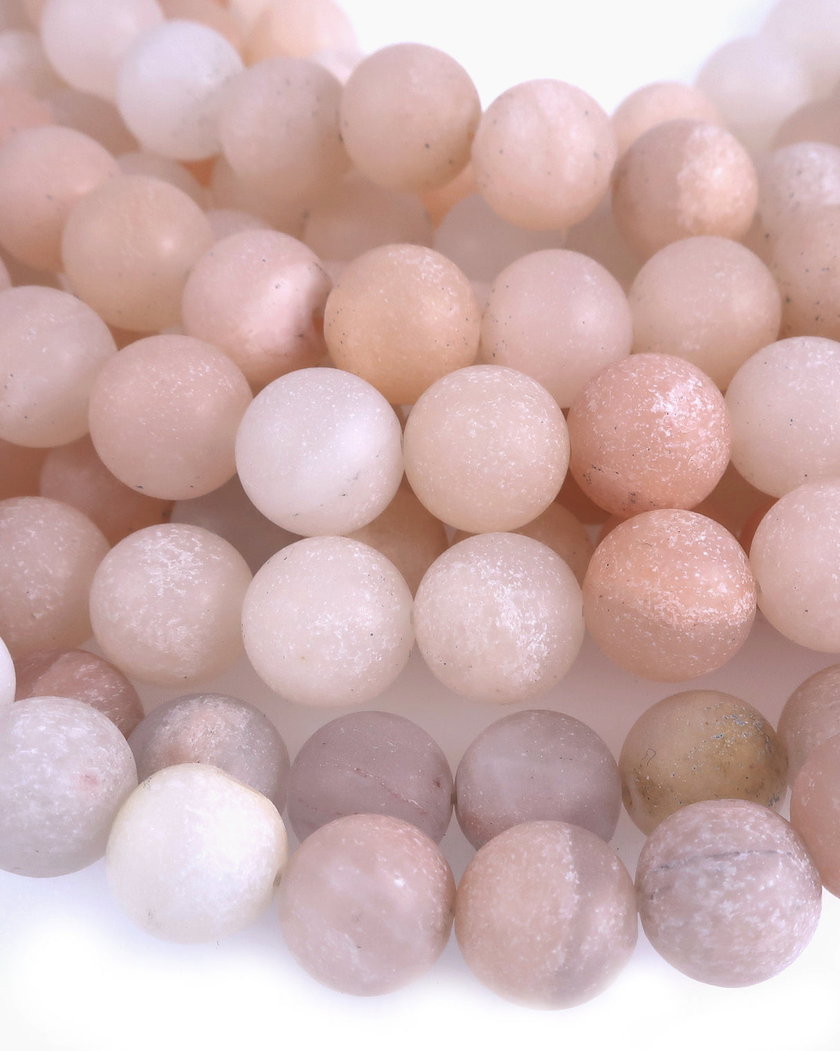10mm · Frosted · Pink Aventurine · Round Beads · 15" full strand