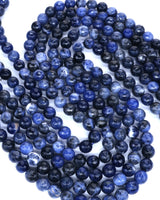 8mm · Faceted · Sodalite · Round Beads · 15" full strand
