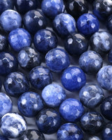 8mm · Faceted · Sodalite · Round Beads · 15" full strand