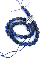 8mm · Faceted ·Lapis Lazuli · Round Beads · 15" full strand