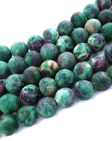 8mm · Frosted · Teal & Purple Crazy Agate · round beads · 15" (Copy)