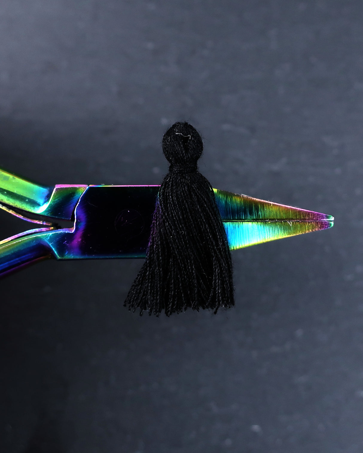 Mini Black Tassels · 10 pack