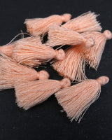 Mini Peach Tassels • 10 pack