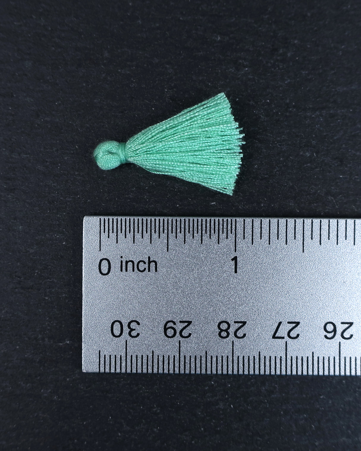 Mini Seafoam Green Tassels • 10 pack