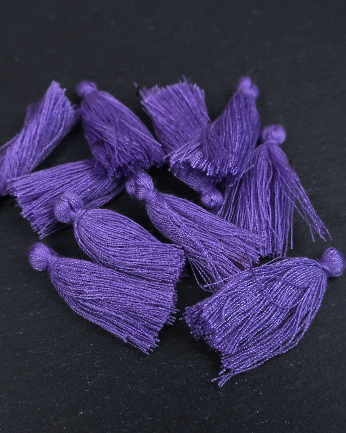 Mini Purple Tassels • 10 pack