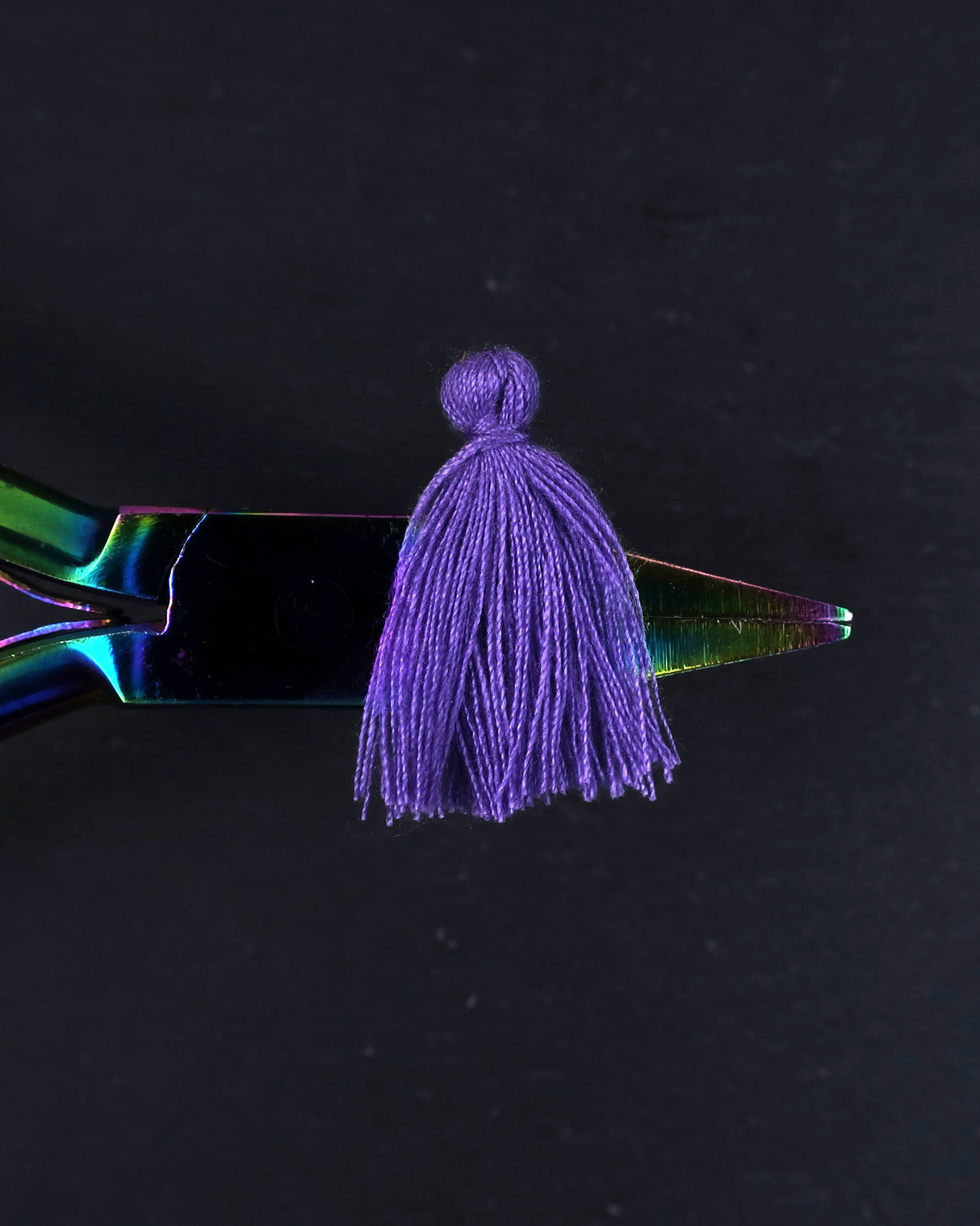 Mini Purple Tassels • 10 pack
