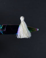 Mini Gold & White Tassels · 10 pack